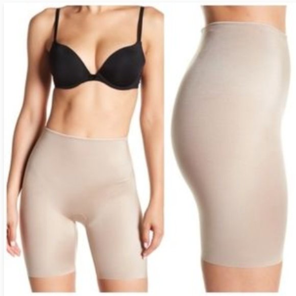 SPANX Slimplicity Mid Thigh Shaper Shorts Large - Picture 1 of 5